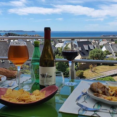 Appartement Bretagne Vue Mer Exceptionnelle Sur Les Hauts D'Erquy Au Calme ! Et Au Pied Du Gr34 Exterior foto